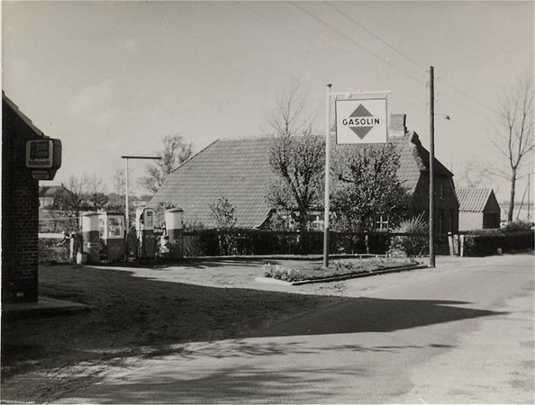 Tankstelle Christians in den 1950er Jahren