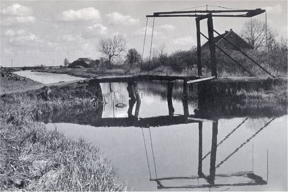 Klappbrücke in 50er Jahren