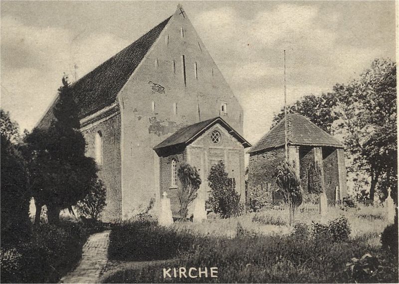 Datei:Kirche Westerende-Kirchloog um 1950.jpg