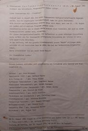 Dorfgemeinschaftswoche vom 23. - 30. August 1981